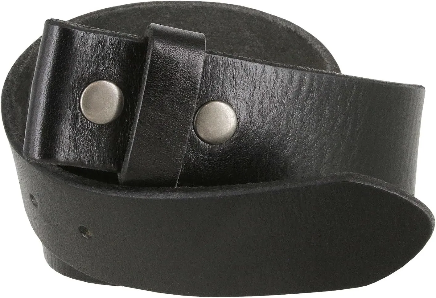 100% One-Piece Full Grain Leather Belt Straps with No Slot Hole/Slot Hole/Heavy-Duty, Multi Options 1-1/2" (38mm) Wide