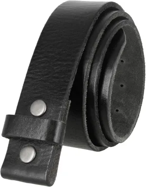 100% One-Piece Full Grain Leather Belt Straps with No Slot Hole/Slot Hole/Heavy-Duty, Multi Options 1-1/2" (38mm) Wide