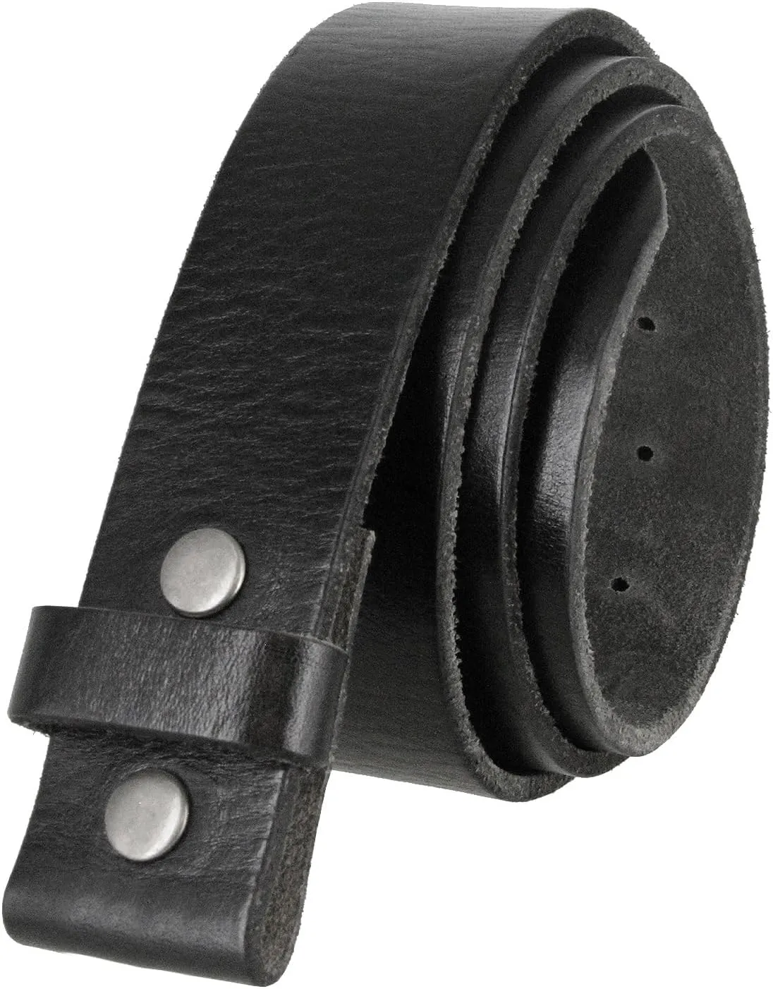 100% One-Piece Full Grain Leather Belt Straps with No Slot Hole/Slot Hole/Heavy-Duty, Multi Options 1-1/2" (38mm) Wide