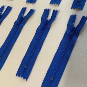 10pc Royal Blue YKK nylon zipper