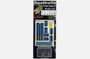 124008 1/24 Sabelt 6 Point Seatbelt Blue Accessories for speedcar