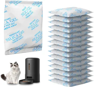 16 Pack Pet Food Desiccant Bag Compatible with PETLIBRO/PETKIT Automatic Cat Feeder, Desiccant Packs Replacement for Dog Treat Container/Automatic Pet Feeder, Keep Pet Food Fresh