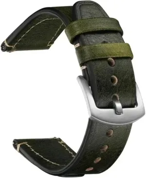 18 20 22mm Universal Retro Watchband Genuine Leather Watch Straps SmartWatches Men Women Steel Buckle
