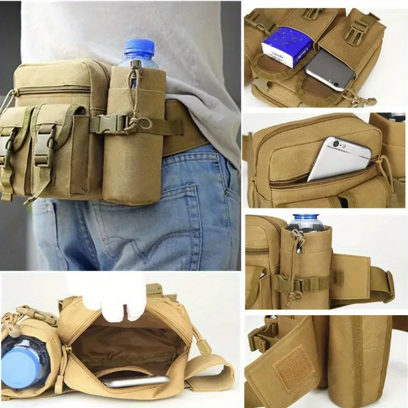 1pc Waterproof Nylon Fanny Pack Men