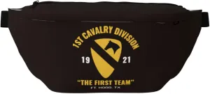 1st Cavalry Division First Team Waist Pack Crossbody Fanny Pack Large Waist Bag Men Women Belt Bag For Running Walking Traveling