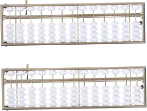 2 Pcs Arithmetic Abacus for Bead Calculator Portable Learning Tool for Early Math Education Enhance Memory and Attention Skills