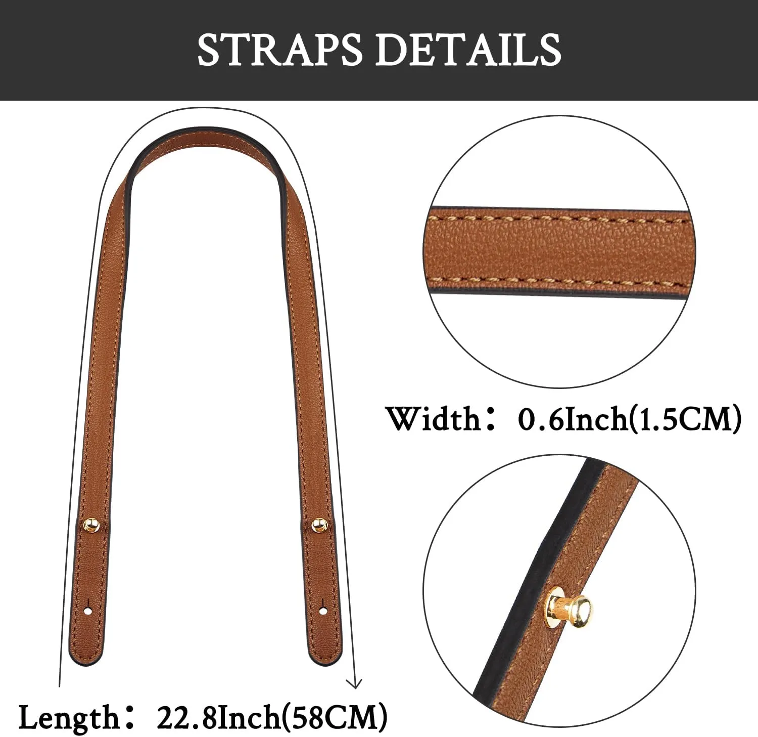 2 Pcs Replacement Straps for Michael Kors Purse with Handbag