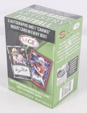 2022 Sage Artistry Football Blaster Box