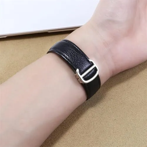 20mm 22mm 23mm Watch Band for Cartier Tank Solo Men Lady Deployant Clasp Watch Strap Genuine Leather Soft Watch Bracelet Belt