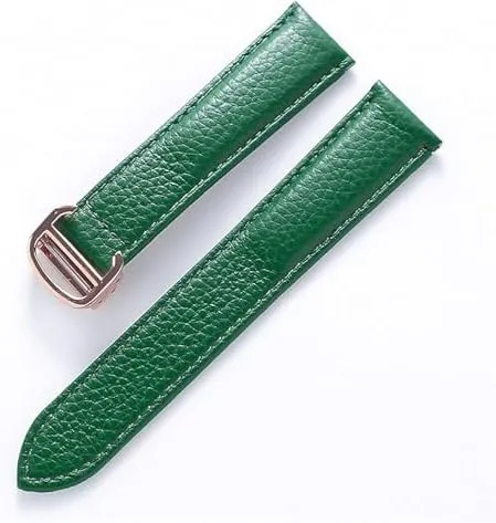 20mm 22mm 23mm Watch Band for Cartier Tank Solo Men Lady Deployant Clasp Watch Strap Genuine Leather Soft Watch Bracelet Belt