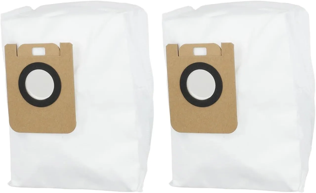 2pcs Non-Woven Fabric Dust Bags ，Compatible for Dreame，D9 Plus Robot Vacuum Cleaner Spare Parts Home Cleaning Replacement Accessories Garbage Bags