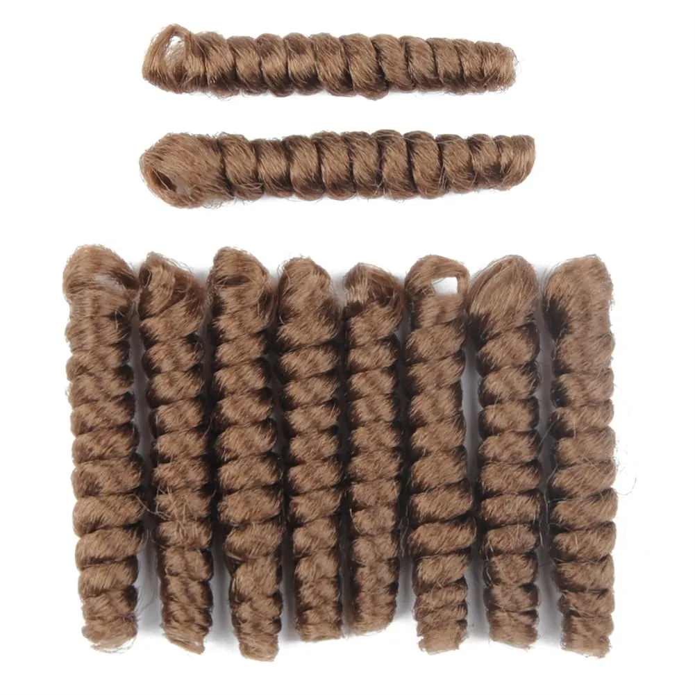 3 Packs Saniay Curl Crochet Braids Short Crochet Braiding Bouncy Twist Spiral Curls Jamaican Twist Hair Extensions 20 Strands/Pack (27, 6 * 10 inch)