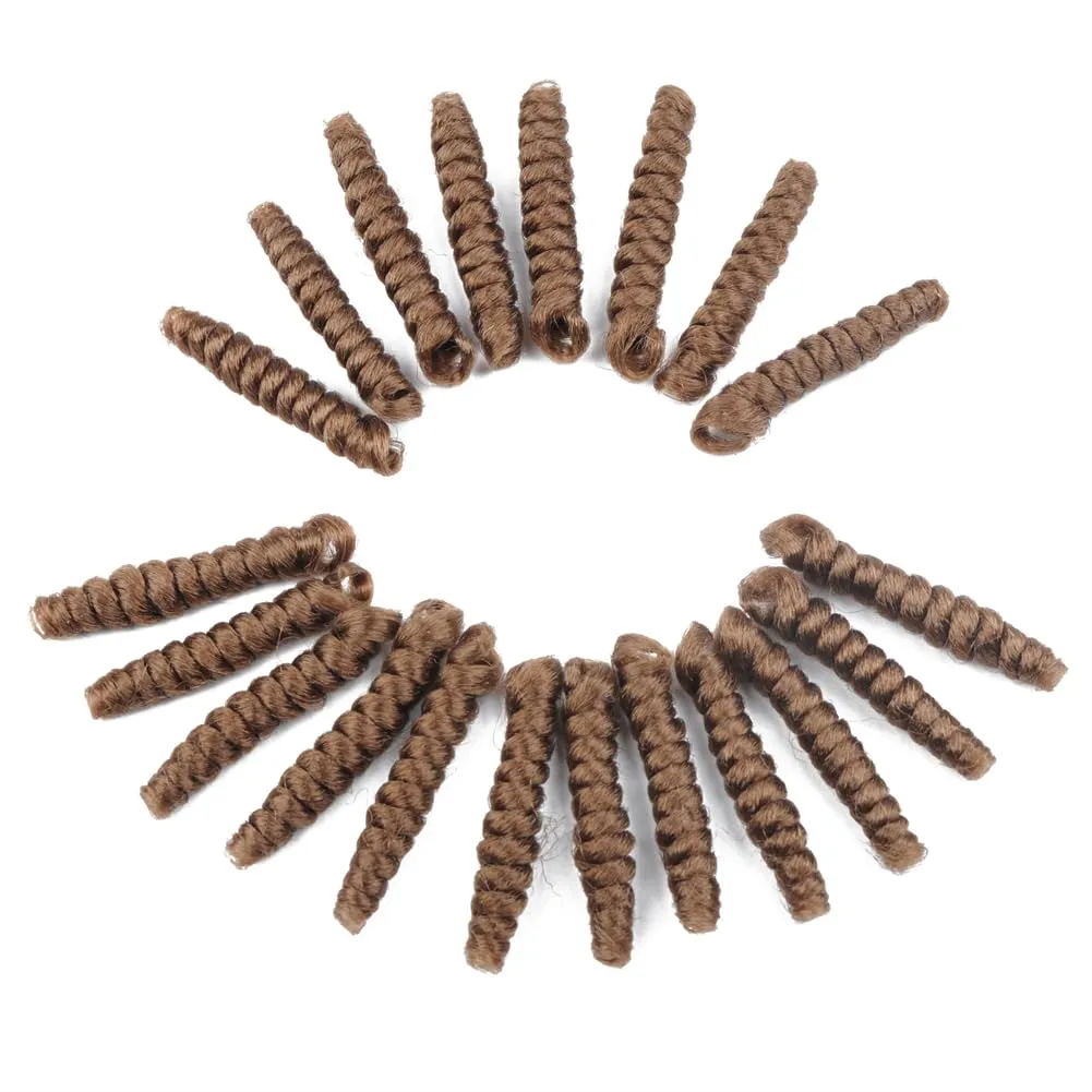 3 Packs Saniay Curl Crochet Braids Short Crochet Braiding Bouncy Twist Spiral Curls Jamaican Twist Hair Extensions 20 Strands/Pack (27, 6 * 10 inch)