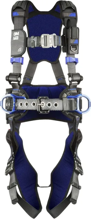 3M 1113120 DBI-SALA ExoFit X300 Comfort Construction Positioning Safety Harness, Construction Fall Protection, Aluminum Back and Hip D-Rings, Auto-Locking Quick Connect Leg and Chest Buckles, X-Small