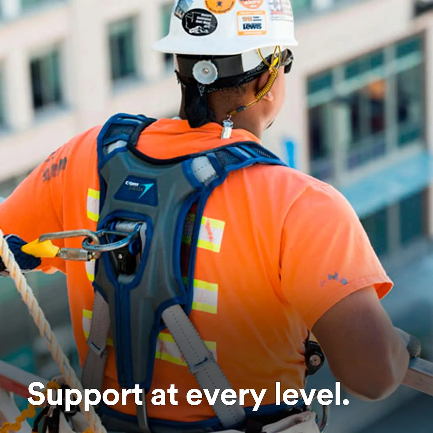 3M 1113120 DBI-SALA ExoFit X300 Comfort Construction Positioning Safety Harness, Construction Fall Protection, Aluminum Back and Hip D-Rings, Auto-Locking Quick Connect Leg and Chest Buckles, X-Small