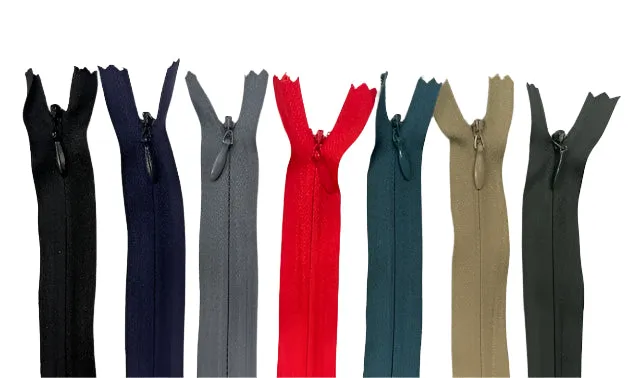(4-C) Talon Brand Invisible Dress Zippers 9"