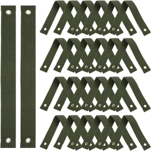 40 Pcs Tree Straps for Staking, Anti-Pour Tree Support Straps for Staking Newly Planted Saplings and Hurricane Protection, Tree Straightening Ties (Green)