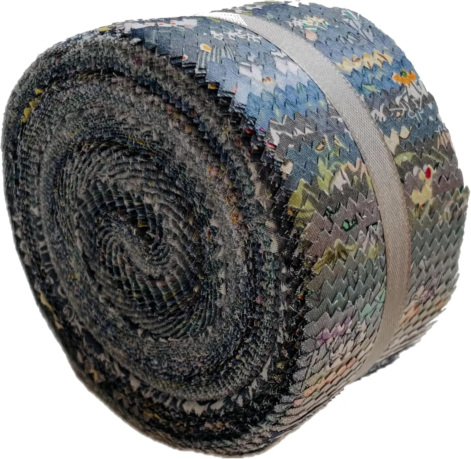 40 Strip Jelly Roll Fabric Strips for Sewing, 100% Cotton Fabric for Quilting Crafting, Precut Fabric Bundles, Patchwork Precut Quilt Squares-2.5" x 44" Foggy Capital