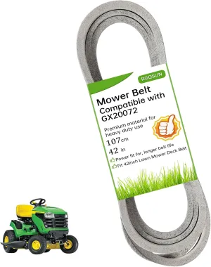 42 inch Lawn Mower Deck Belt Compatible with John Deere GX20072 GY20570,Deck Drive Belt Compatible with L 100 130 1742 D100 D110 D120 D130 X110 X125 X145 E100 E110 E120
