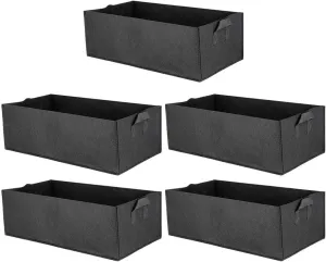 5 Pack Fabric Raised Bed, Flower Bag Vegetable Planting Bag Planter Pot with Handles for Plants,Flowers,Vegetables