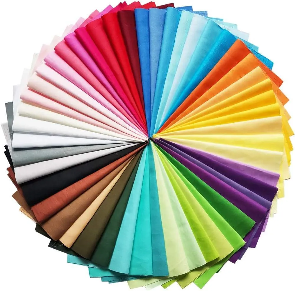 50 Pcs Quilting Fabric Bundles