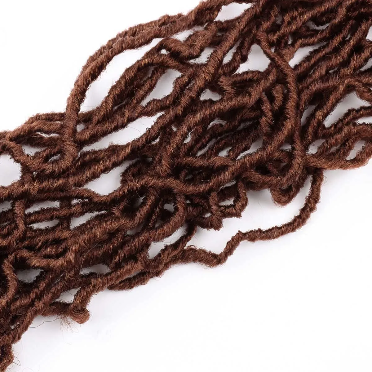 6 Packs Soft Locs Crochet Hair Pre Looped Faux Locs Crochet Braids Goddess Locs Dreadlocs Synthetic Hair For Black Women (30#, 24 Inch (Pack of 6))
