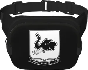 64th Armor Regiment Waist Pack Bag Fanny Pack for Men Hip Bum Bag with Adjustable Strap for Outdoors Workout Traveling Casual Running Hiking Cycling