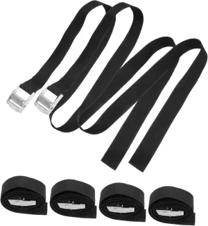 6pcs Ratchet Straps Duffle Bag Straps for Luggage Rack Cargo Fastening Belt Heavy Duty Luggage Tie Belt Random