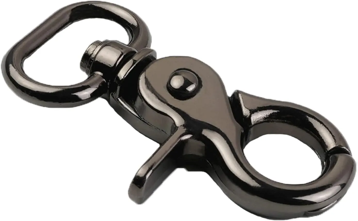 7/8 Inch Lobster Clasps Swivel Trigger Snap Hooks for Straps Bags Belting Leathercraft 10pcs (Gunmetal)