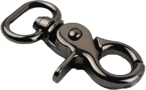 7/8 Inch Lobster Clasps Swivel Trigger Snap Hooks for Straps Bags Belting Leathercraft 10pcs (Gunmetal)
