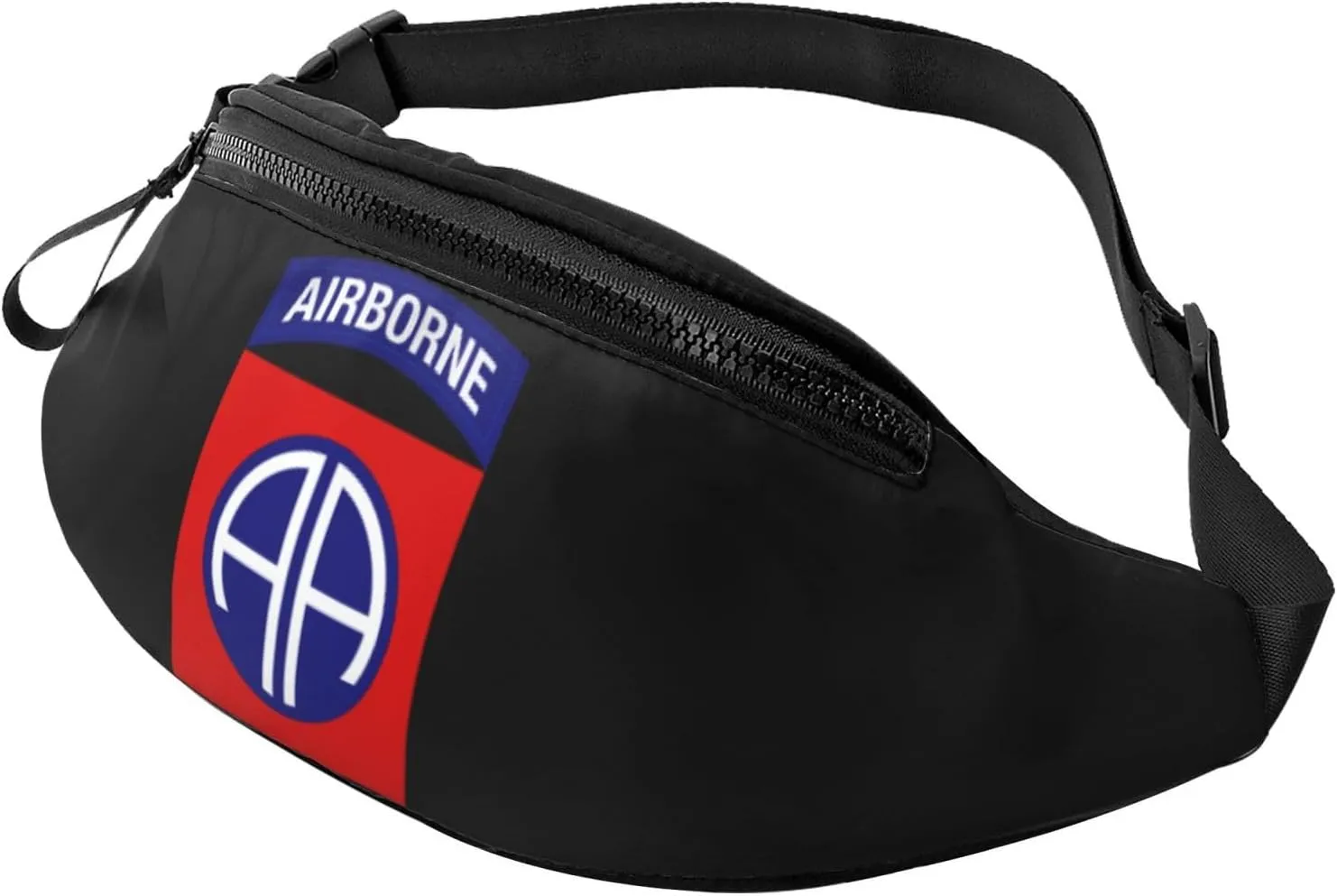 82nd Airborne Division Fanny Pack Daypack Crossbody Waist Bag For Travel Sports Running Hiking