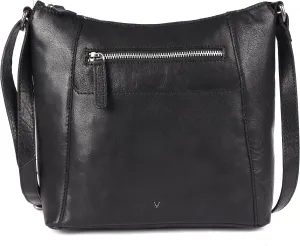 9.5 Inch Genuine Leather Crossbody Sling Bag for Women - Trendy Casual Office Bag with Adjustable Strap