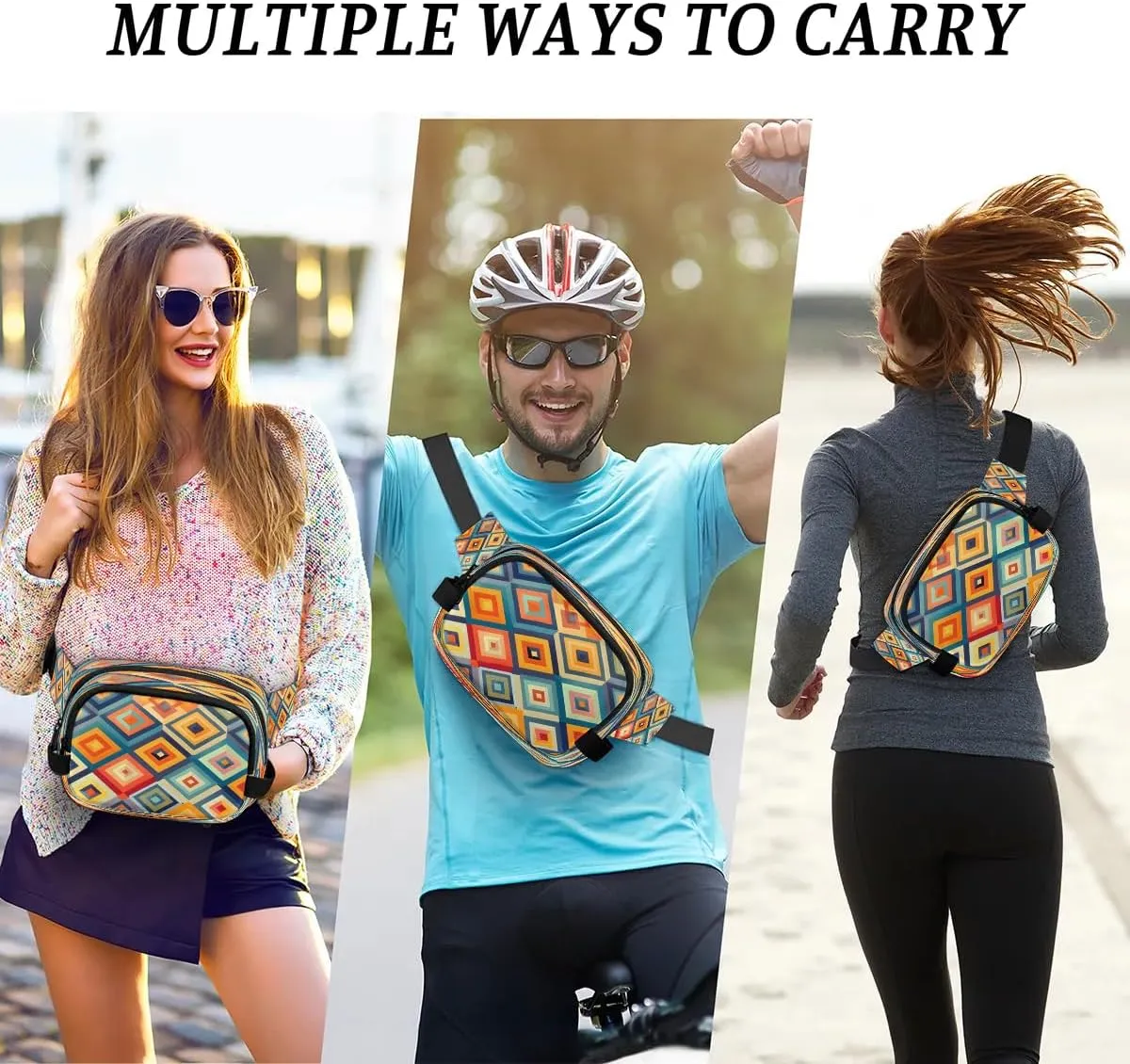 Abstraction Texture Fanny Prints Fanny Packs for Women Men Waterproof Waist Bag with Adjustable Strap Belt Bag for Travel Running Hiking