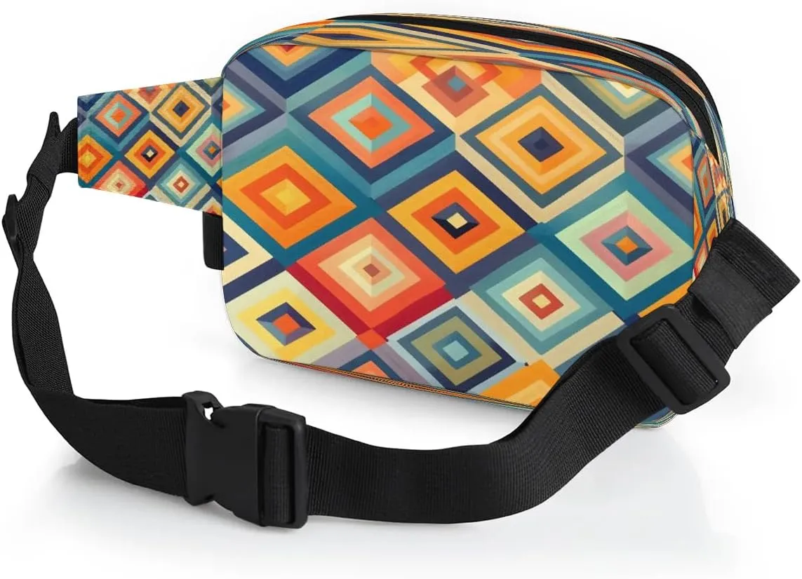 Abstraction Texture Fanny Prints Fanny Packs for Women Men Waterproof Waist Bag with Adjustable Strap Belt Bag for Travel Running Hiking