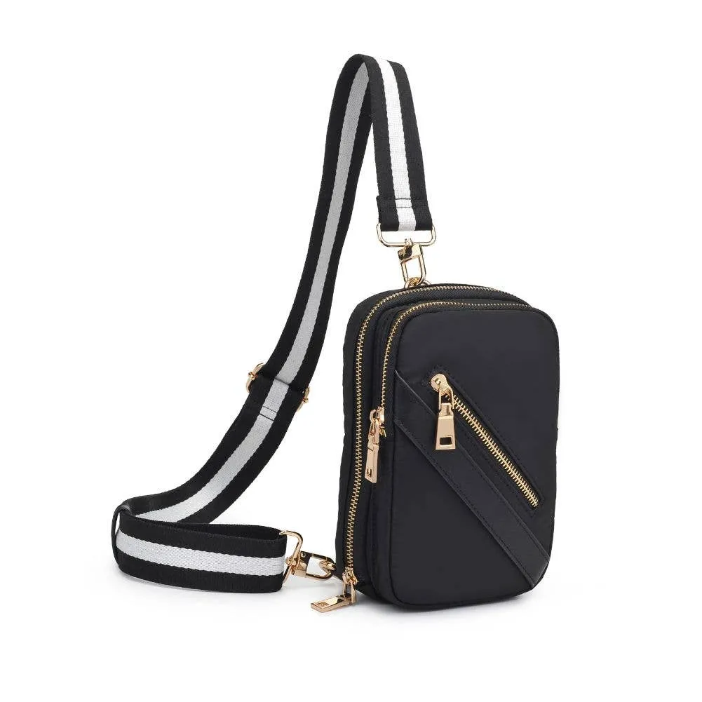 Accolade Convertible Sling Backpack- Black