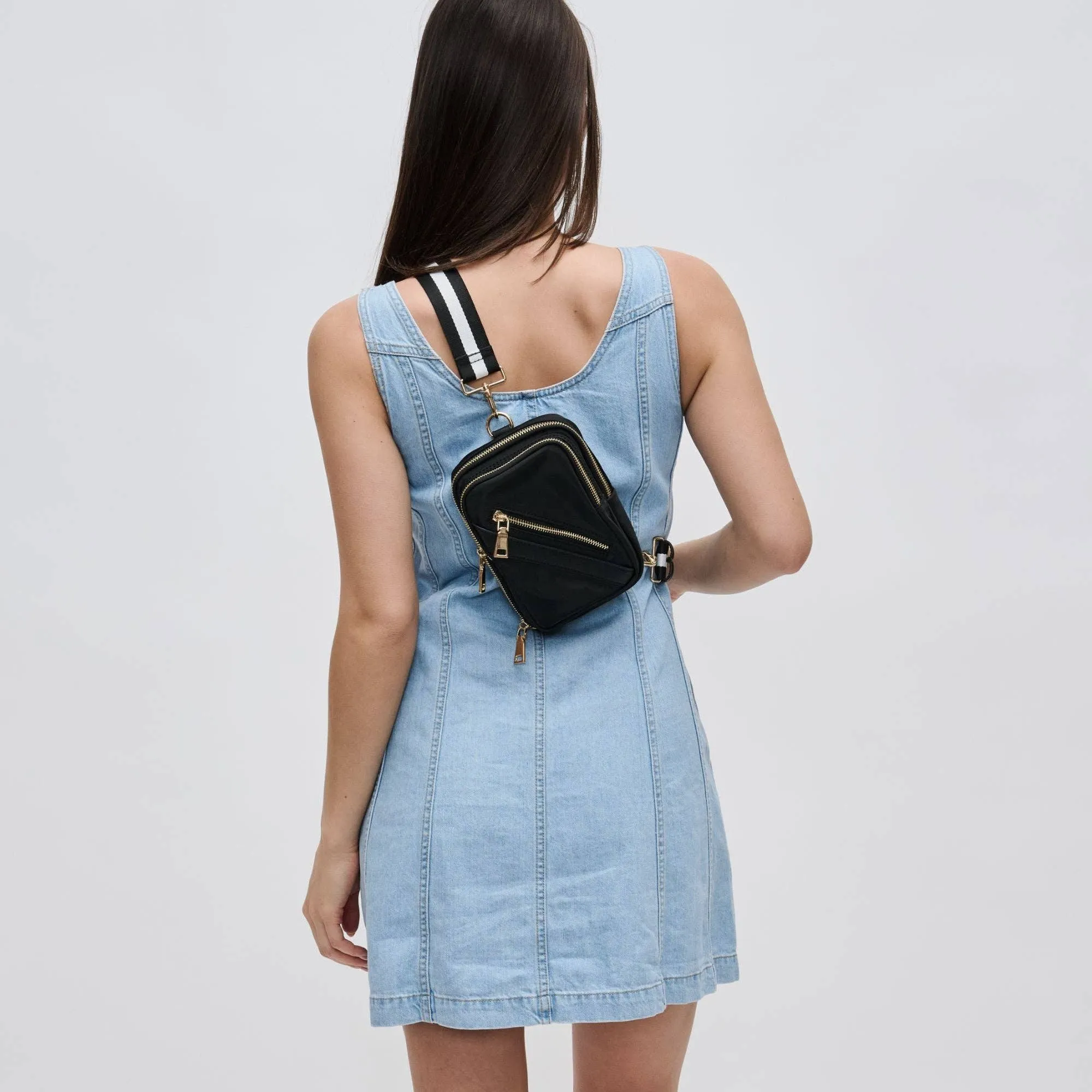 Accolade Convertible Sling Backpack- Black