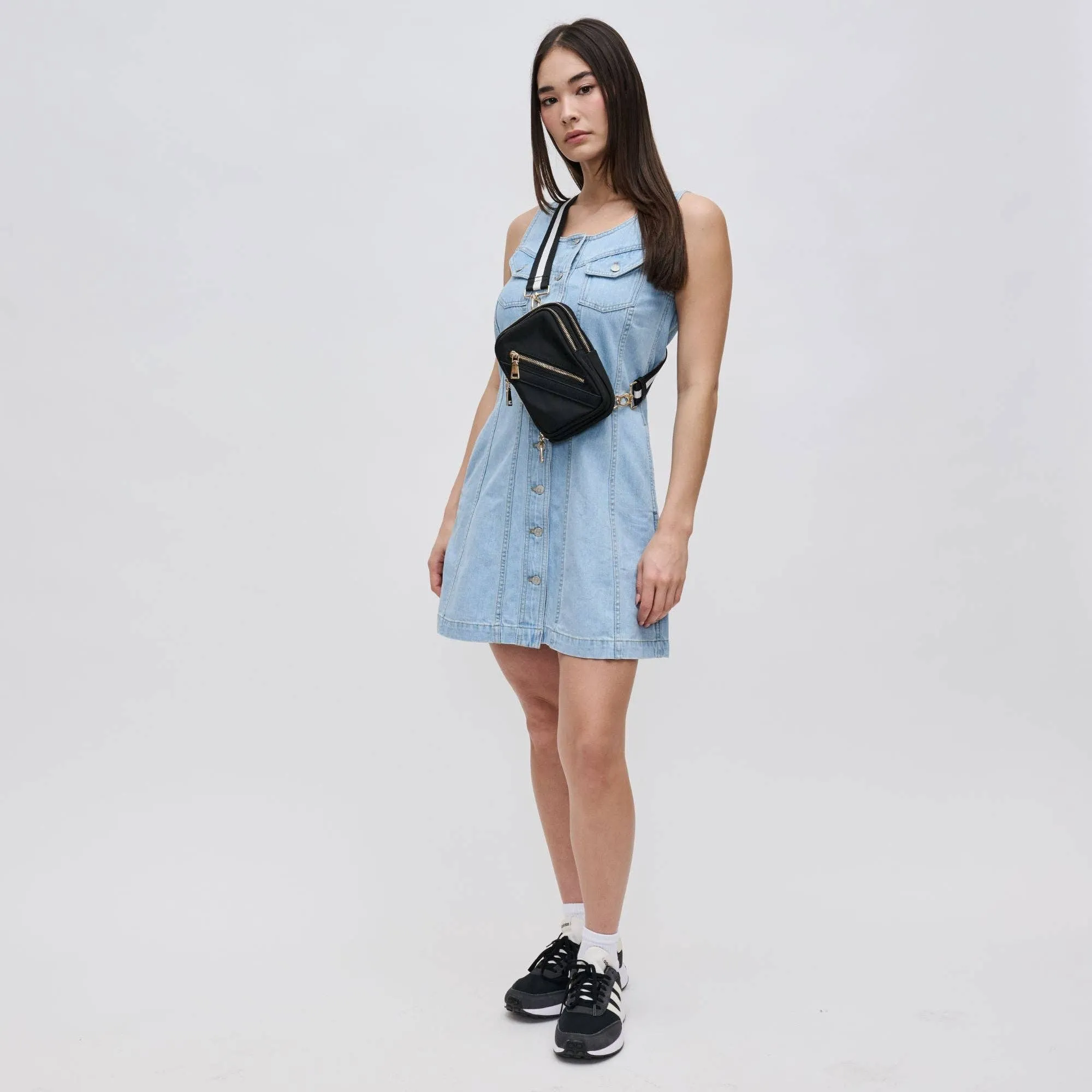Accolade Convertible Sling Backpack- Black