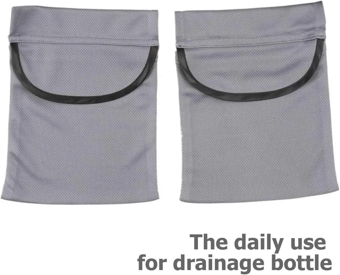 Adjustable Mastectomy Drain Holder Drainage Pouch with Shower Bag for Breast Surgery Mastectomy Breast Reduction Augmentation Post-Surgery Recovery Support Patient Care Kit (Gray)