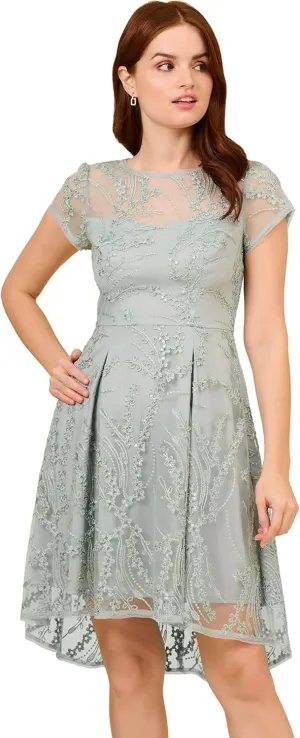Adrianna Papell Women's Sequin Embroidery Dress