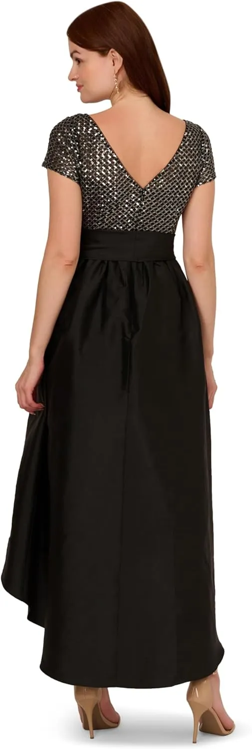 Adrianna Papell Women's Sequin High-Low Dress