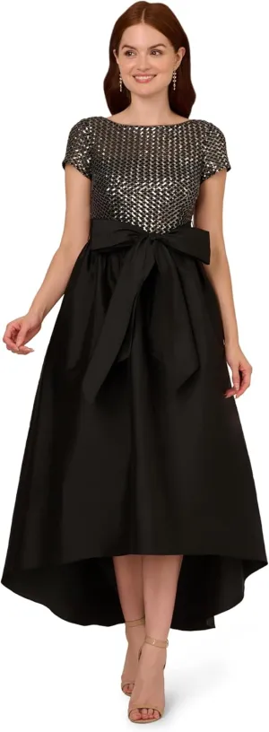 Adrianna Papell Women's Sequin High-Low Dress