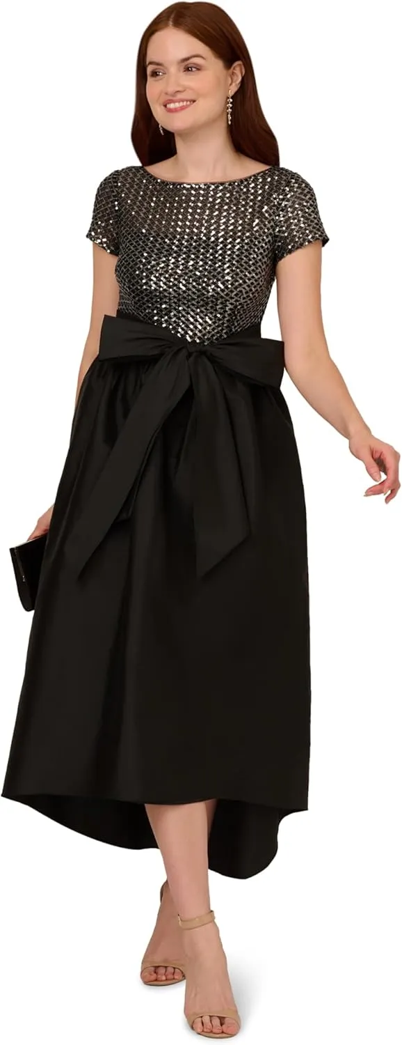 Adrianna Papell Women's Sequin High-Low Dress