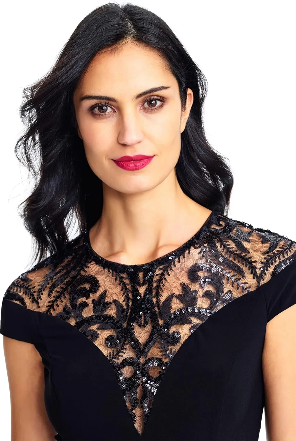 Adrianna Papell Women's Sequin Jersey Dress