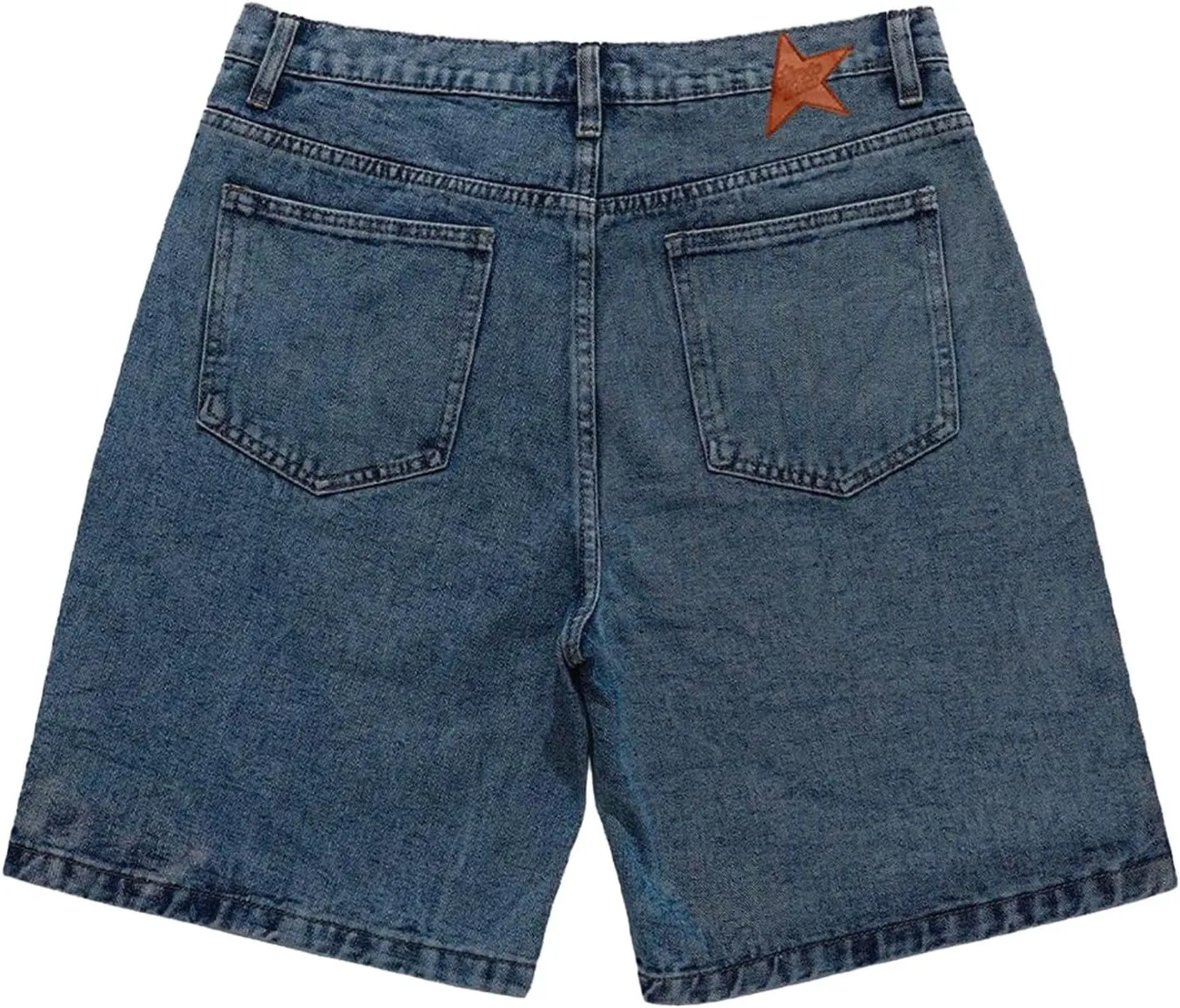 Aelfric Eden Unisex Star Patchwork Jorts Women Denim Shorts Men y2k Casual Baggy Streetwear Jeans Shorts