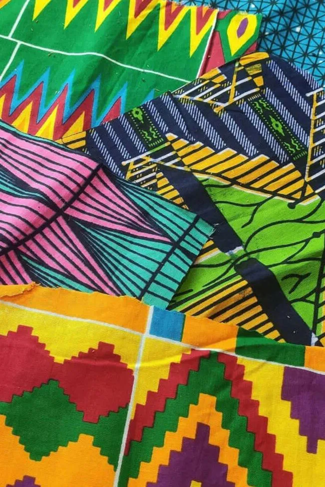African Print Fabric Offcuts