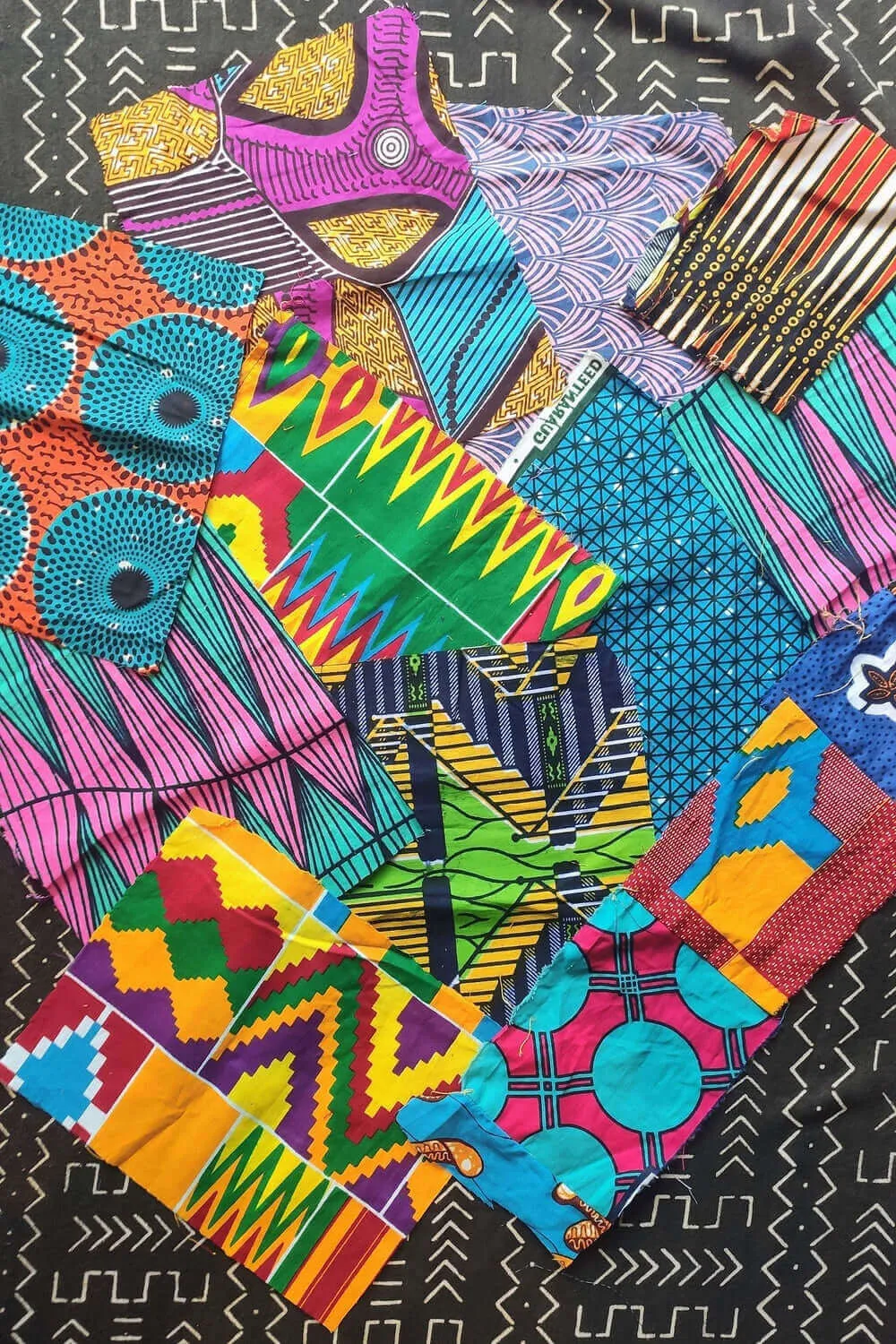 African Print Fabric Offcuts