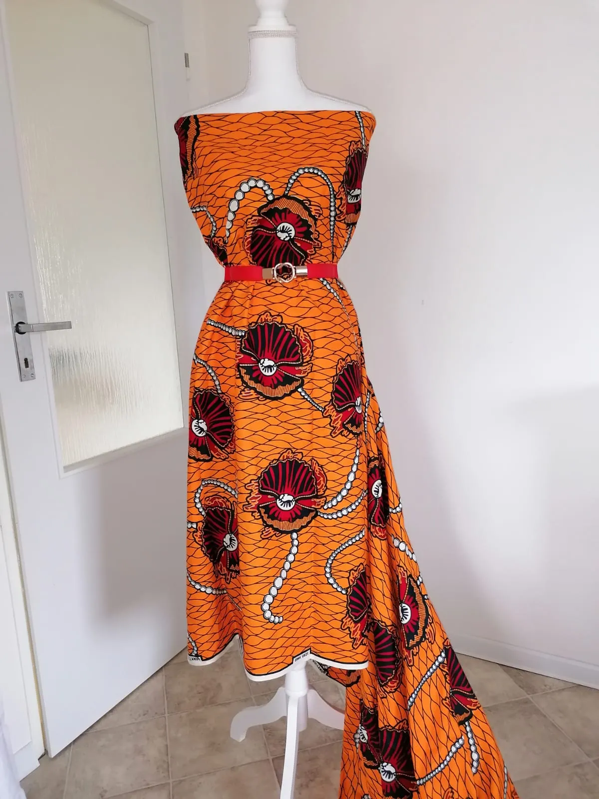 Africká látka měkčí, žlutá perly