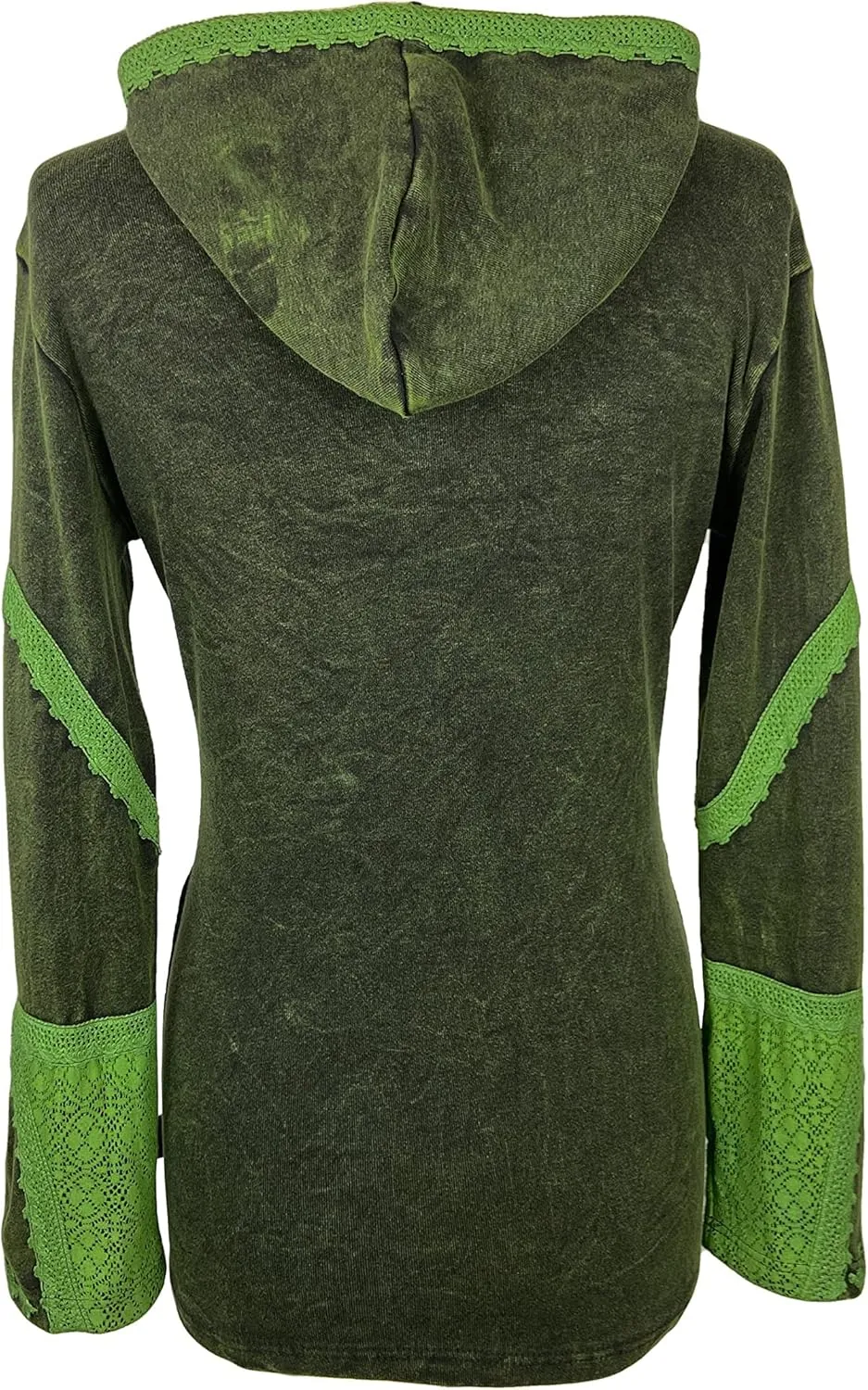 Agan Traders 2025 Summer Bohemian Rib Knit Cotton Distressed Embroidered Zip Up Hoodie Sweatshirt Jackets for Women