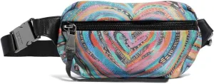 Aimee Kestenberg Milan Bum Bag - Crossbody Fanny Pack for Women - Small Leather Purse - Adjustable Belt or Shoulder Strap - Love Heart
