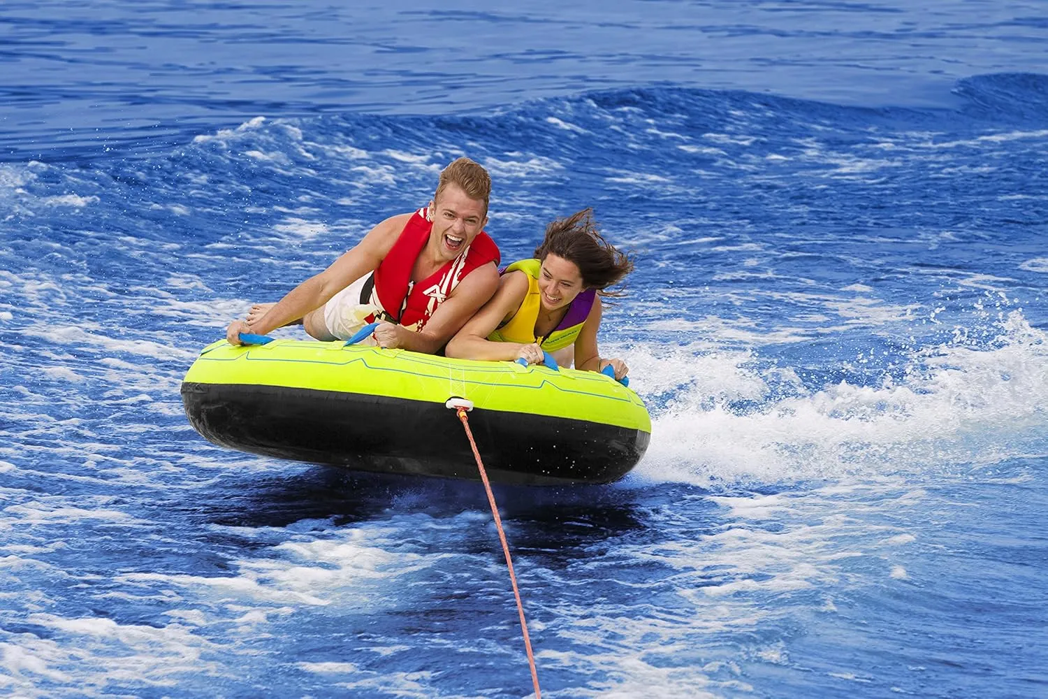 Airhead Comfort Shell, Towable Tube for Boating, 1-4 Riders, Multiple Sizes